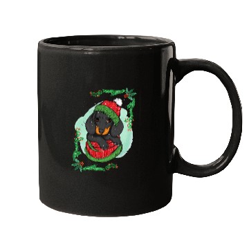 Discover Winter holiday dog Mugs