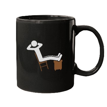 Discover Chill man chair icon Mugs