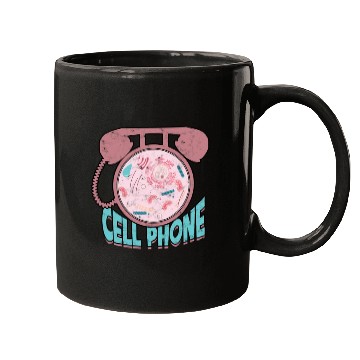 Discover Cell phone Biology Science Cellular Biologist Mugs