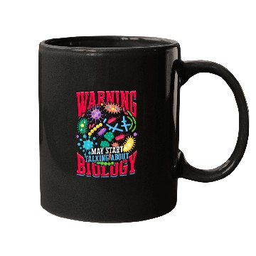 Discover Warning talking Biology Science Cellular Biologist Mugs