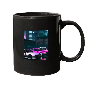 Discover Vaporwave Car Synthwave City Mugs