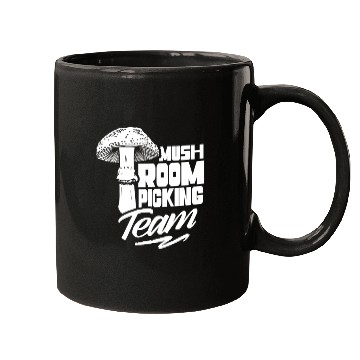 Discover Mushroom Picking Team Collecting Collect Picker Mugs