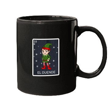 Discover El Duende The Elf Card Mexican Lottery Christmas Mugs