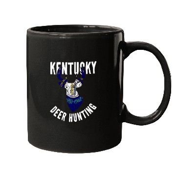 Discover Kentucky Deer Hunting Buck Stag Hunter Mugs
