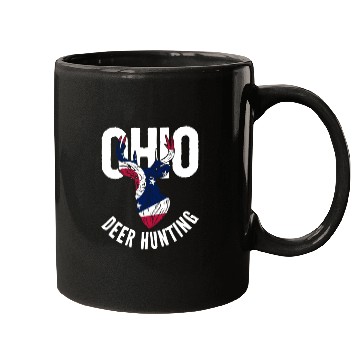 Discover Ohio Deer Hunting Buck Stag Hunter Mugs