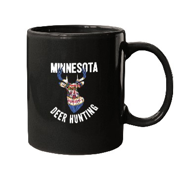Discover Minnesota Deer Hunting Buck Stag Hunter Mugs