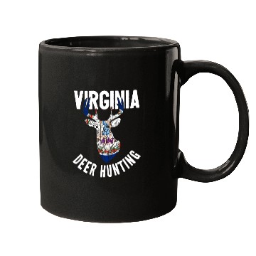 Discover Virginia Deer Hunting Buck Stag Hunter Mugs