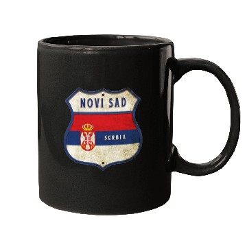 Discover Novi Sad Serbia coat of arms flag design Mugs