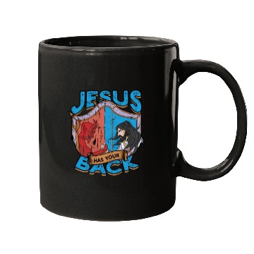 Discover Jesus has your back - jesus Mugs
