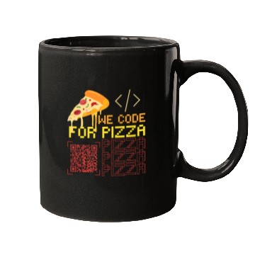 Discover We Code For Pizza | Software Developer Meme Mugs