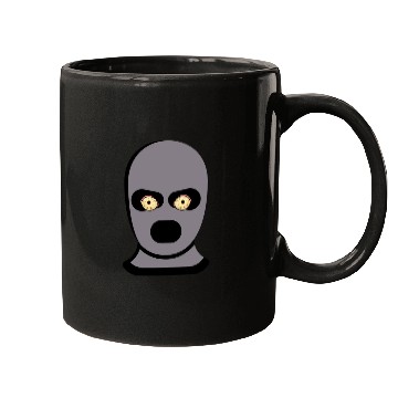 Discover grey thief ski mask Mugs