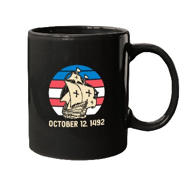 Discover Columbus Day 1492 Mugs