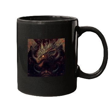 Discover Dark fantasy dragon cover version 3 Mugs
