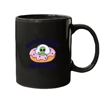 Discover Space Area 51 Donut UFO Cute Alien Head Mugs