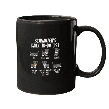 Discover Schnauzer Daily To Do List Mugs