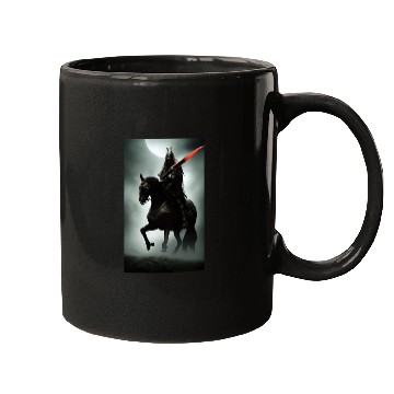 Discover Warrior on the black horse Mugs