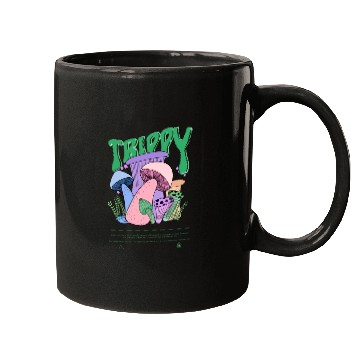 Discover Trippy Magic Mushrooms Psychedelic Mugs neon