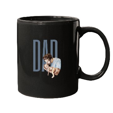 Discover Dad And Newborn Watercolor Design Mugs