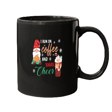 Discover I RUN ON COFFEE AND CHRISTMAS CHEER Mugs