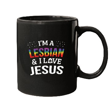 Discover LGBT Gay Pride Lesbian I'm a Lesbian I Love Jesus Mugs