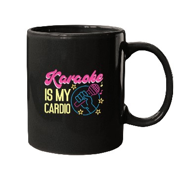Discover Karaoke Singer 80s Retro Karaoke Mugs