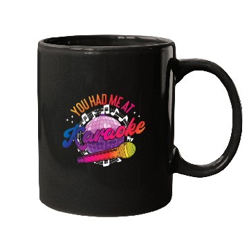 Discover Karaoke Singer 80s Retro Disco Mugs