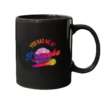 Discover Karaoke Singer 80s Retro Disco Mugs