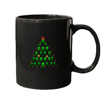 Discover Cool Guitar Christmas Tree Mugs