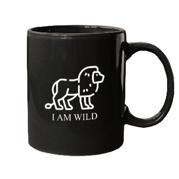 Discover I am Wild - Lion 1 Mugs