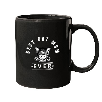 Discover Best Cat Mom Ever Happy Kitten w Mugs