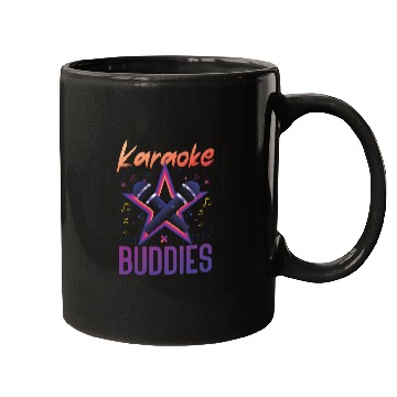 Discover Karaoke Singer Friends Besties 80s Mugs