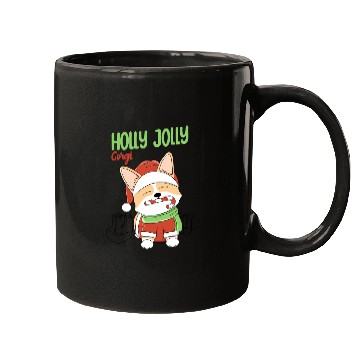 Discover Holly Jolly Corgi Mugs