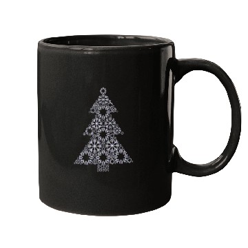Discover Christmas tree from snowflakes gift idea Mugs