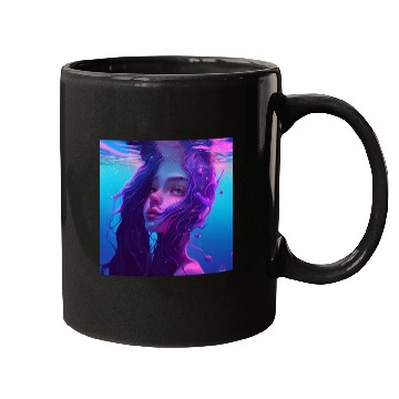 Discover Purple mermaid underwater Mugs