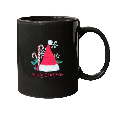 Discover Santa Hat and Candy Canes for Christmas Mugs
