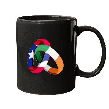 Discover Puerto Rico Flag Ireland Ring Marriage Wedding Mugs