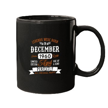 Discover December 1960 Legends Birthday Gift Mugs