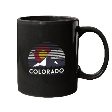 Discover Colorado Flag Mountain Top Mugs