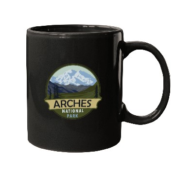 Discover Cool Vintage Retro Arches National Park Mountain Mugs