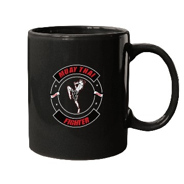 Discover Muay Thai Train Hard Fighter Design MMA Fighter Mugs