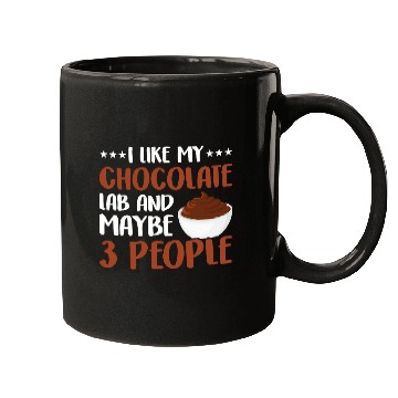 Discover I Like My Chocolate Lab And Maybe 3 People Mugs
