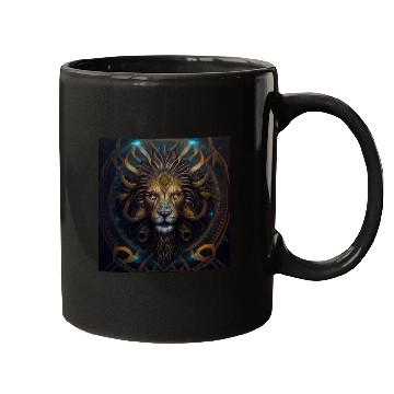 Discover Dark Fantasy Lion Version 1 Mugs