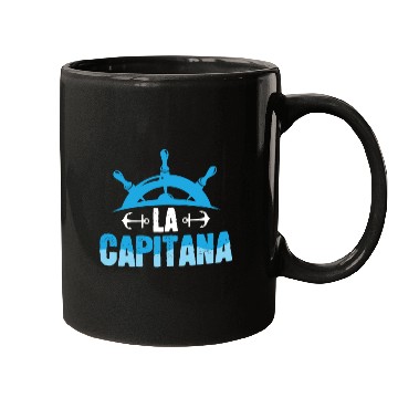 Discover Sailing Sailor Helm La Capitana Mugs