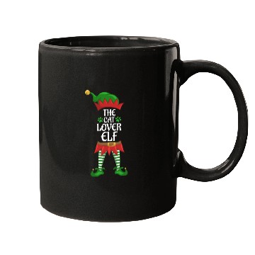 Discover Cat Lover Elf Family Matching Christmas Party Mugs