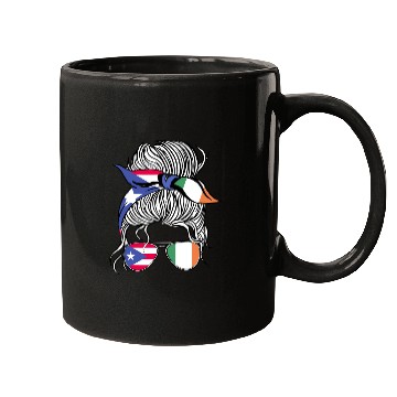 Discover Puerto Rico Flag Ireland Grown Women Girl Country Mugs