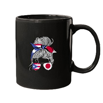 Discover Puerto Rico Flag Japan Grown Women Girl Country Mugs