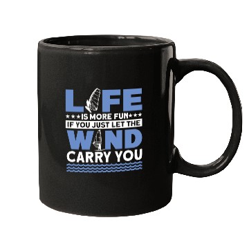 Discover Life Is More Fun With WInd Surfing For Wind Surfin Mugs