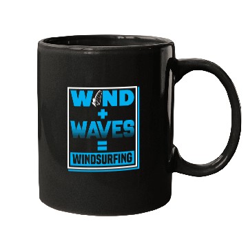 Discover WInd Surfing Wind Plus Waves For Wind Surfer Mugs