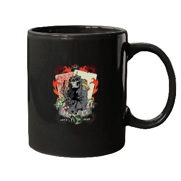 Discover Let us play Poker Lucky 13 Skull gift Mugs
