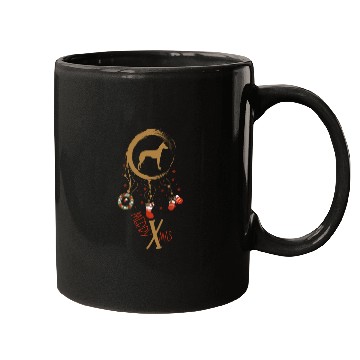 Discover dog dreamcatcher Christmas Pharaoh Dog Mugs
